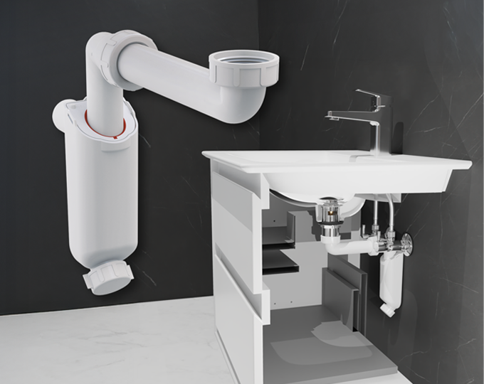 Компактний сифон для раковини - ідеальне рішення для реконструкцій та новобудов